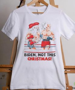 Santa Boxing Biden Not This Christmas shirt