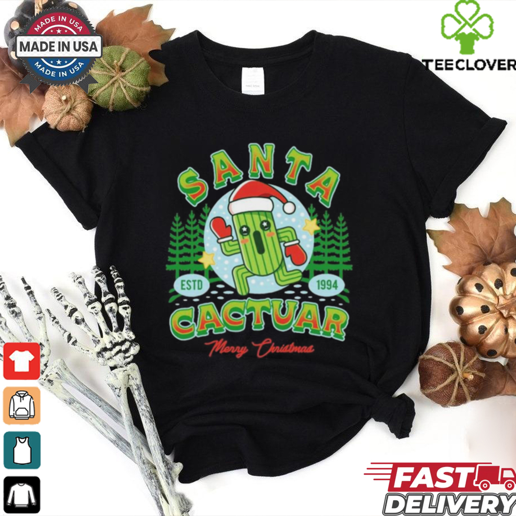 Santa Cactuar Merry Christmas Shirt Santa Cactuar Merry Christmas Shirt