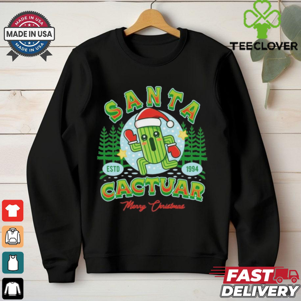 Santa Cactuar Merry Christmas Shirt Santa Cactuar Merry Christmas Shirt