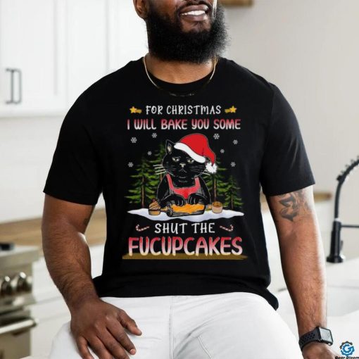 Santa Cat Baking Shut Fucupcakes Shirt
