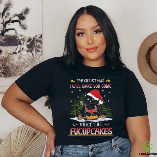 Santa Cat Baking Shut Fucupcakes Shirt