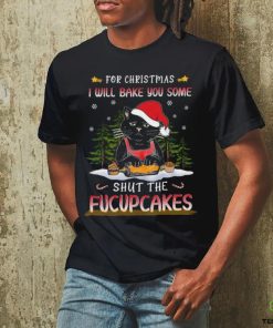 Santa Cat Baking Shut Fucupcakes Shirt