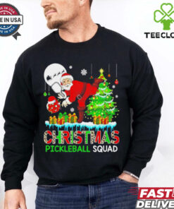 Santa Christmas Pickleball Squad Tee Shirt