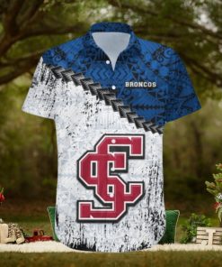 Santa Clara Broncos Hawaii Shirt Grunge Polynesian Tattoo – NCAA