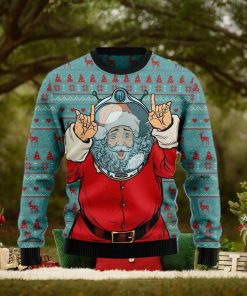 Santa Claus Astronaut Ugly Christmas Sweater Gift Men Women