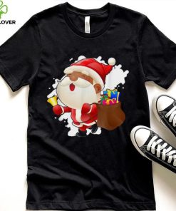 Santa Claus Black African American Christmas Pajamas Shirt