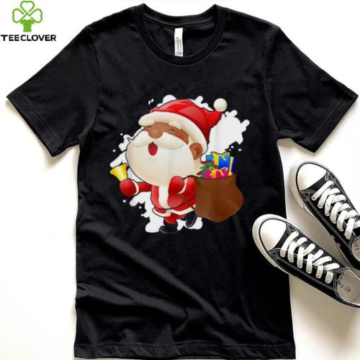 Santa Claus Black African American Christmas Pajamas Shirt