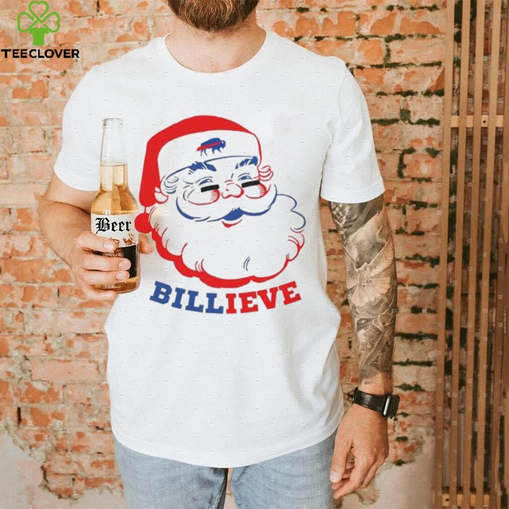 Santa Claus Buffalo Bills Billieve Christmas T Shirt - Teeclover