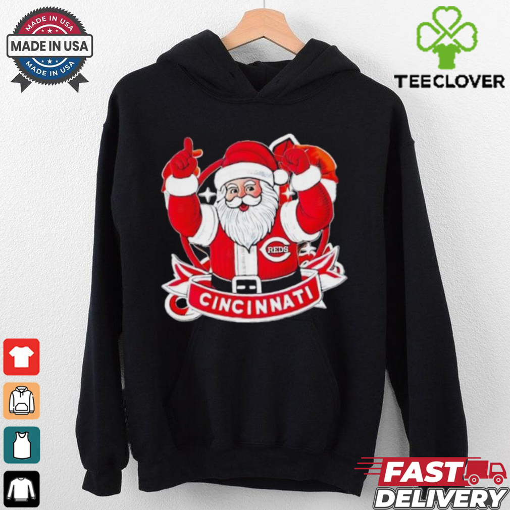 Santa Claus Cincinnati Reds Merry Christmas T Shirt Santa Claus Cincinnati Reds Merry Christmas T Shirt