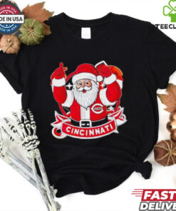 Santa Claus Cincinnati Reds Merry Christmas T Shirt