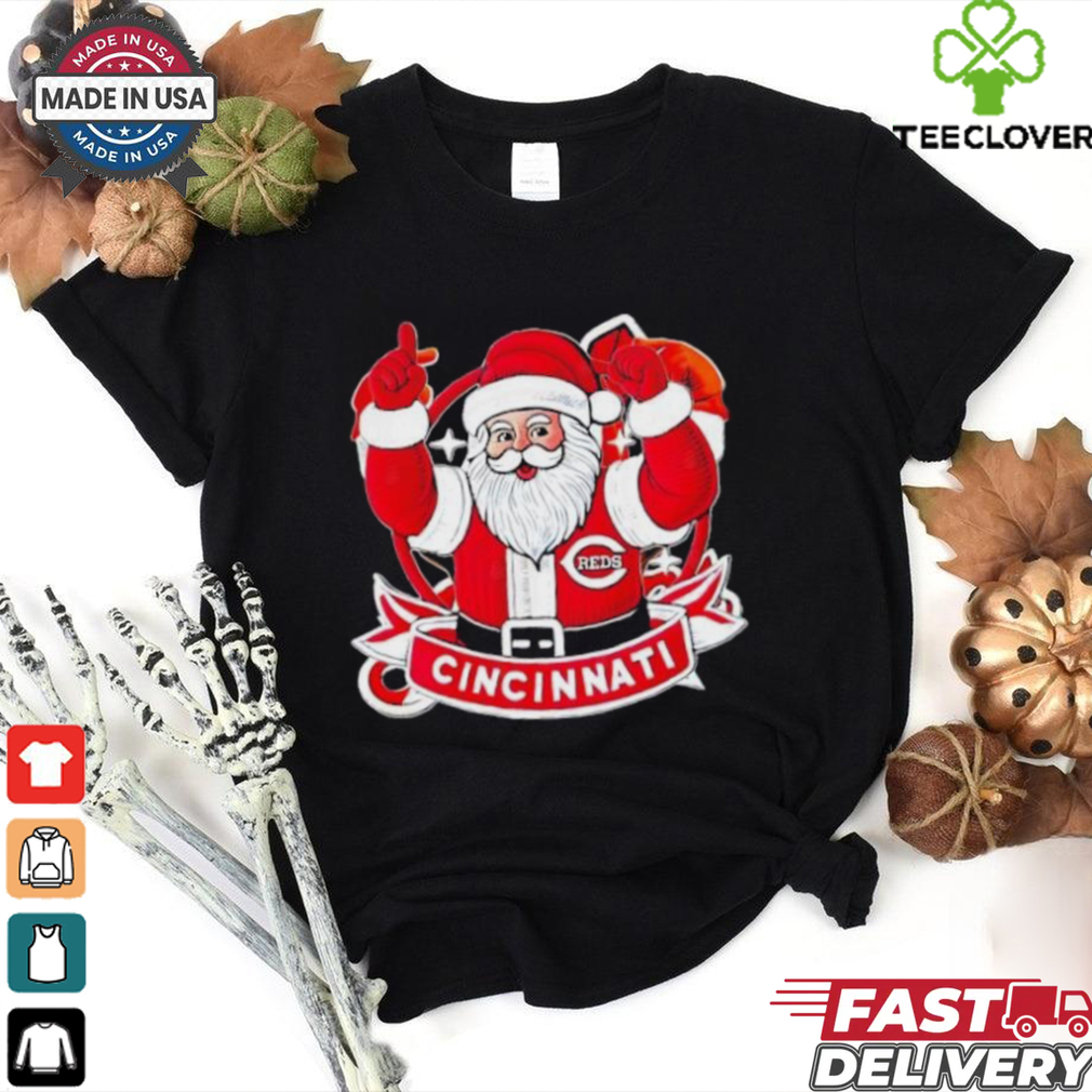 Santa Claus Cincinnati Reds Merry Christmas T Shirt Santa Claus Cincinnati Reds Merry Christmas T Shirt