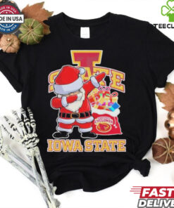 Santa Claus Dabbing X Iowa State Cyclones Christmas Shirt