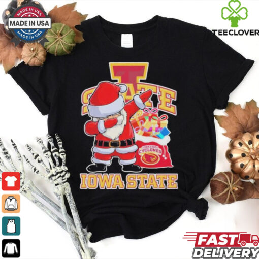 Santa Claus Dabbing X Iowa State Cyclones Christmas Shirt