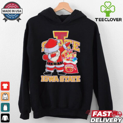 Santa Claus Dabbing X Iowa State Cyclones Christmas Shirt