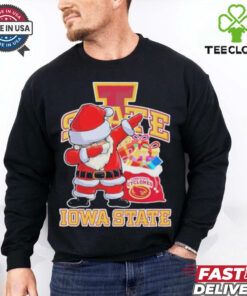 Santa Claus Dabbing X Iowa State Cyclones Christmas Shirt