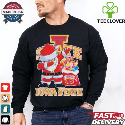 Santa Claus Dabbing X Iowa State Cyclones Christmas Shirt