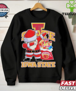 Santa Claus Dabbing X Iowa State Cyclones Christmas Shirt