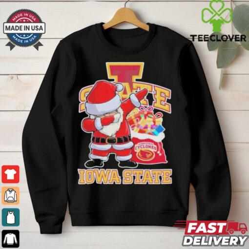 Santa Claus Dabbing X Iowa State Cyclones Christmas Shirt