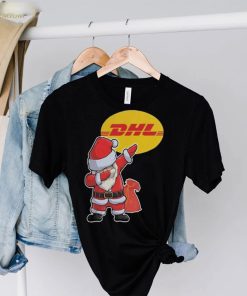 Santa Claus Dhl Excellence Simply Delivered Christmas Shirt