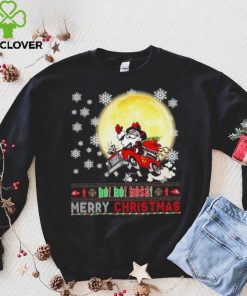 Santa Claus Driving Car Ho Ho Ho Merry Christmas Ugly Shirt