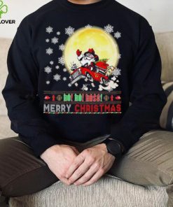 Santa Claus Driving Car Ho Ho Ho Merry Christmas Ugly Shirt