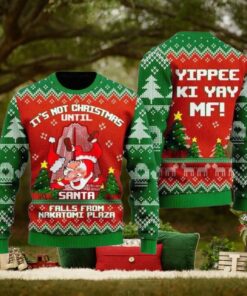 Santa Claus Falls From Nakatomi Plaza Ugly Christmas Sweater