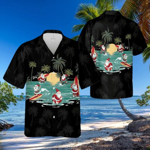 Santa Claus Hawaiian Shirt Christmas Aloha Hawaiian Shirt