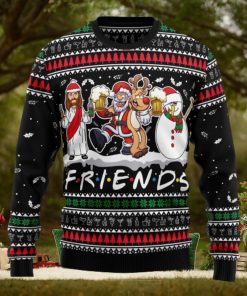 Santa Claus Jesus Friend Ugly Christmas Sweater Thankgiving Gift Men Women