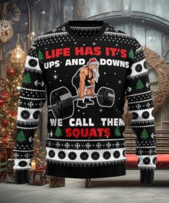 Santa Claus Love Gym Ugly Christmas Sweater – Christmas Gifts For Frends