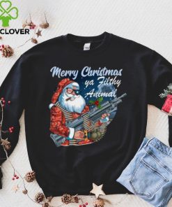Santa Claus Merry Christmas ya filthy animal t shirt