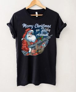 Santa Claus Merry Christmas ya filthy animal t shirt