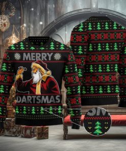 Santa Claus Merry Dartsmas Special Design For Christmas Holiday Ugly Christmas Sweater Winter Clothers