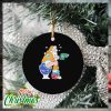 Buffalo Bills Charlie Brown And Snoopy Watching Halloween Ornament Christmas