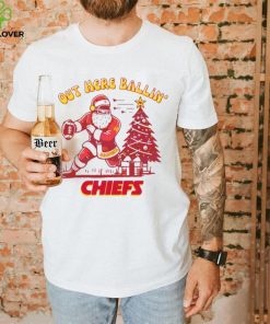 Santa Claus Out Here Balling Chief Shirt