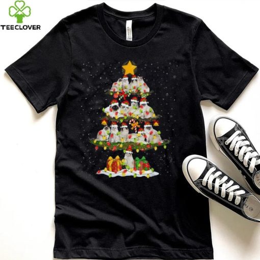 Santa Claus Ragdoll Cat Christmas Tree Decorations Xmas Day Shirt