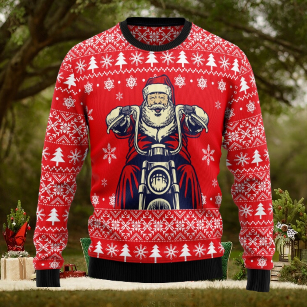 Santa Claus Ride A Motorcycle Ugly Christmas Sweater Thankgiving Gift Men Women Santa Claus Ride A Motorcycle Ugly Christmas Sweater Thankgiving Gift Men Women