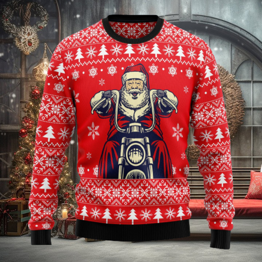 Santa Claus Ride A Motorcycle Ugly Christmas Sweater Thankgiving Gift Men Women Santa Claus Ride A Motorcycle Ugly Christmas Sweater Thankgiving Gift Men Women