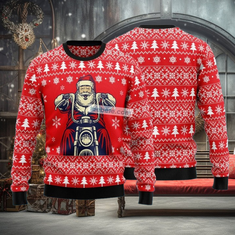Santa Claus Ride Motorcycle Red Best Christmas Sweatshirts Santa Claus Ride Motorcycle Red Best Christmas Sweatshirts