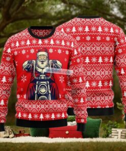 Santa Claus Ride Motorcycle Red Best Christmas Sweatshirts