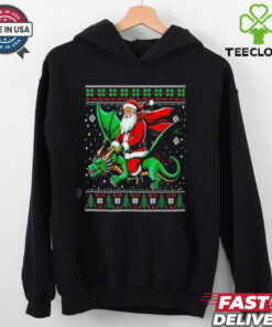 Santa Claus Riding A Dragon marry christmas shirt