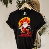 Santa Claus Riding Reindeer Dhl Excellence Simply Delivered Christmas Shirt