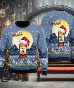 Santa Claus Sleigh Coors Banquet Ugly Sweater, Christmas Gift Apparel, Merry Ugly Christmas Sweater