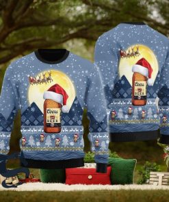 Santa Claus Sleigh Coors Banquet Ugly Sweater, Christmas Gift Apparel, Merry Ugly Christmas Sweater