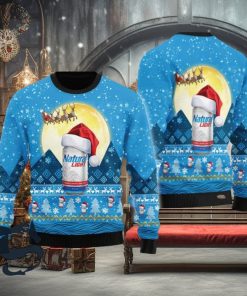 Santa Claus Sleigh Natural Light Ugly Sweater, Christmas Gift Apparel, Merry Ugly Christmas Sweater