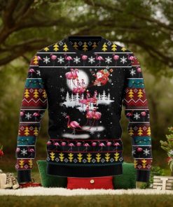 Santa Claus With Flamingo Reindeer Ugly Christmas Sweater