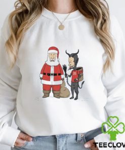 Santa Claus and Krampus Christmas is cool shirt