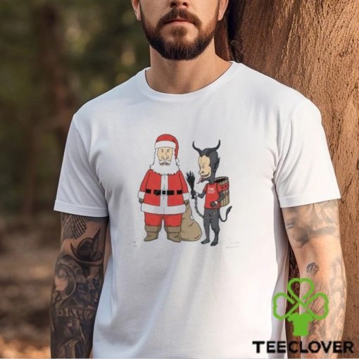 Santa Claus and Krampus Christmas is cool shirt