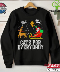 Santa Claus cats for everybody Christmas shirt