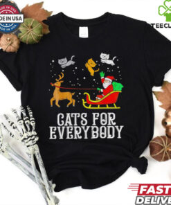 Santa Claus cats for everybody Christmas shirt