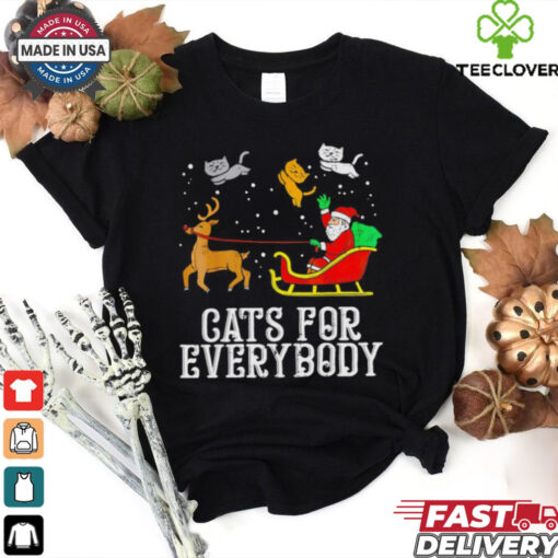 Santa Claus cats for everybody Christmas shirt